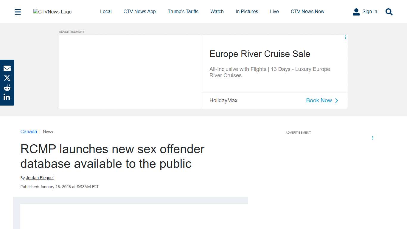 New child sex offender database launches in Canada