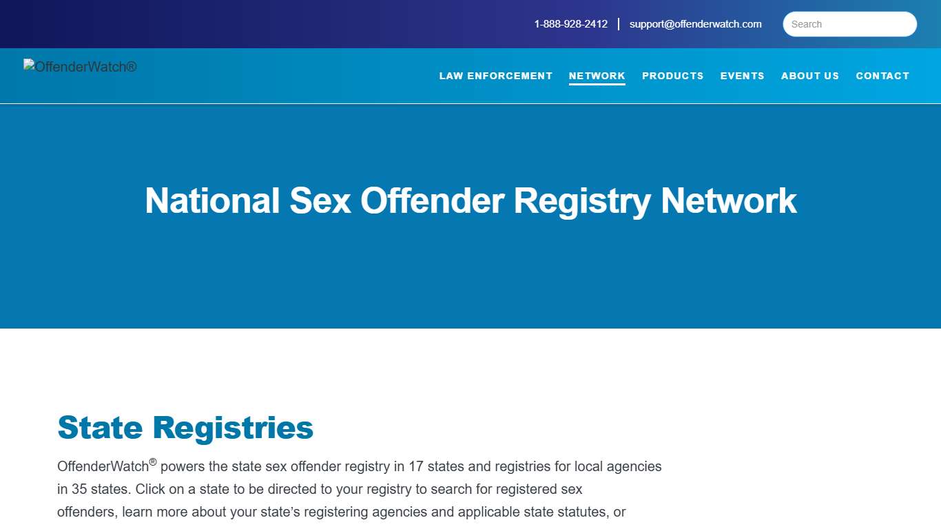 National Sex Offender Registry Network | OffenderWatch